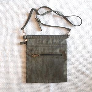 Christian Livingston Olive Green Crossbody Purse